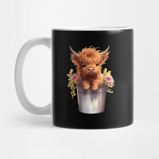 Image Of A Lovely Miniature Scottish Cow Mug